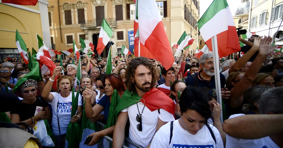 Scontri avvenuti in una manifestazione di destra in Italia – Respublika.lt